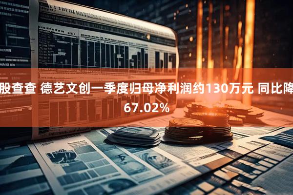 股查查 德艺文创一季度归母净利润约130万元 同比降67.02%